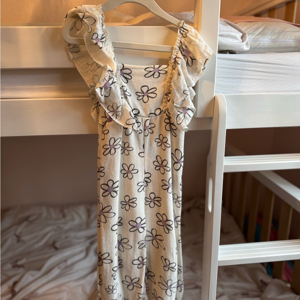 Zara Floral Ruffle Jumpsuit